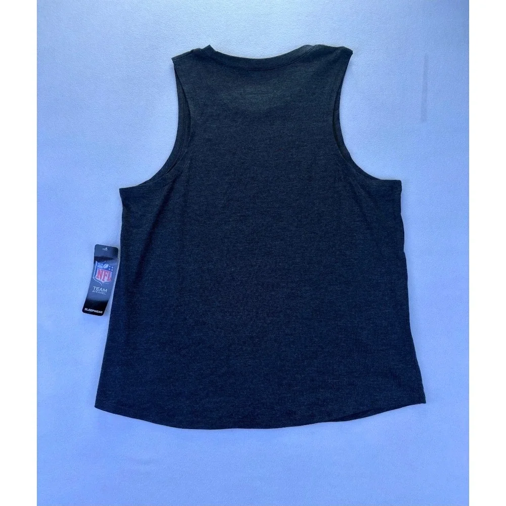 NWT NFL Team Apparel Atlanta Falcons Womens Sleepwear Tank Top Gray L Football